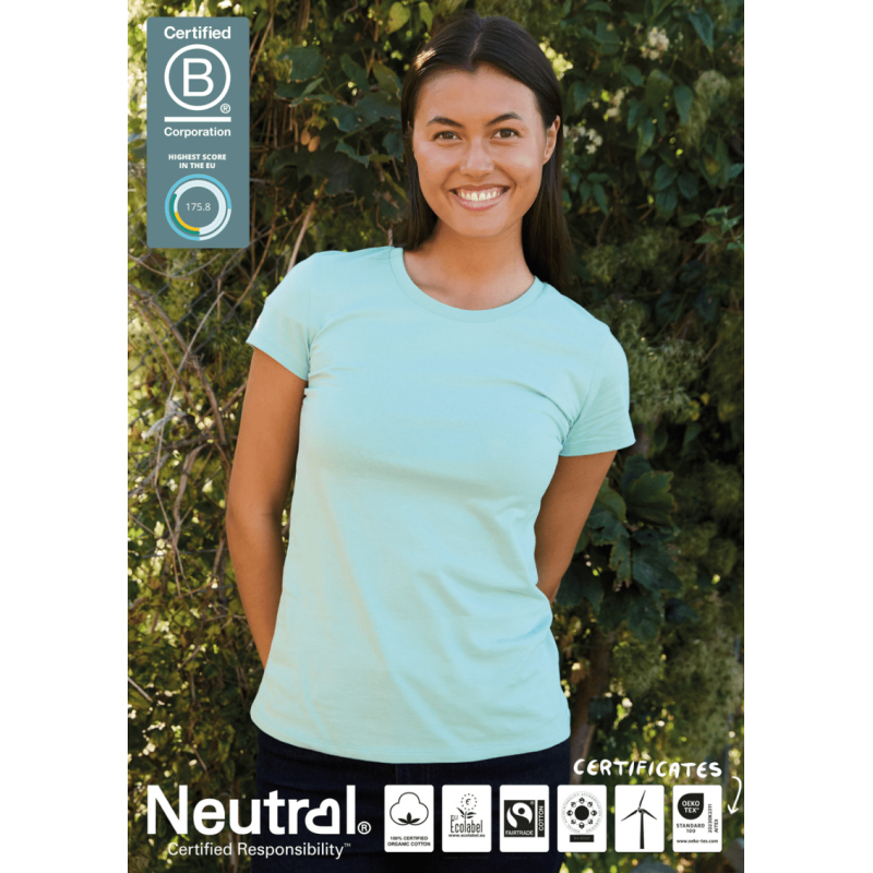 Image of Neutral Fairtrade Organic Ladies Fit T-Shirt